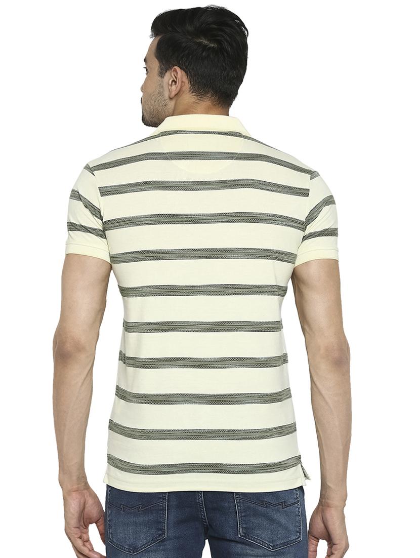 off white striped polo t-shirt - 18329951 - Standard Image - 2