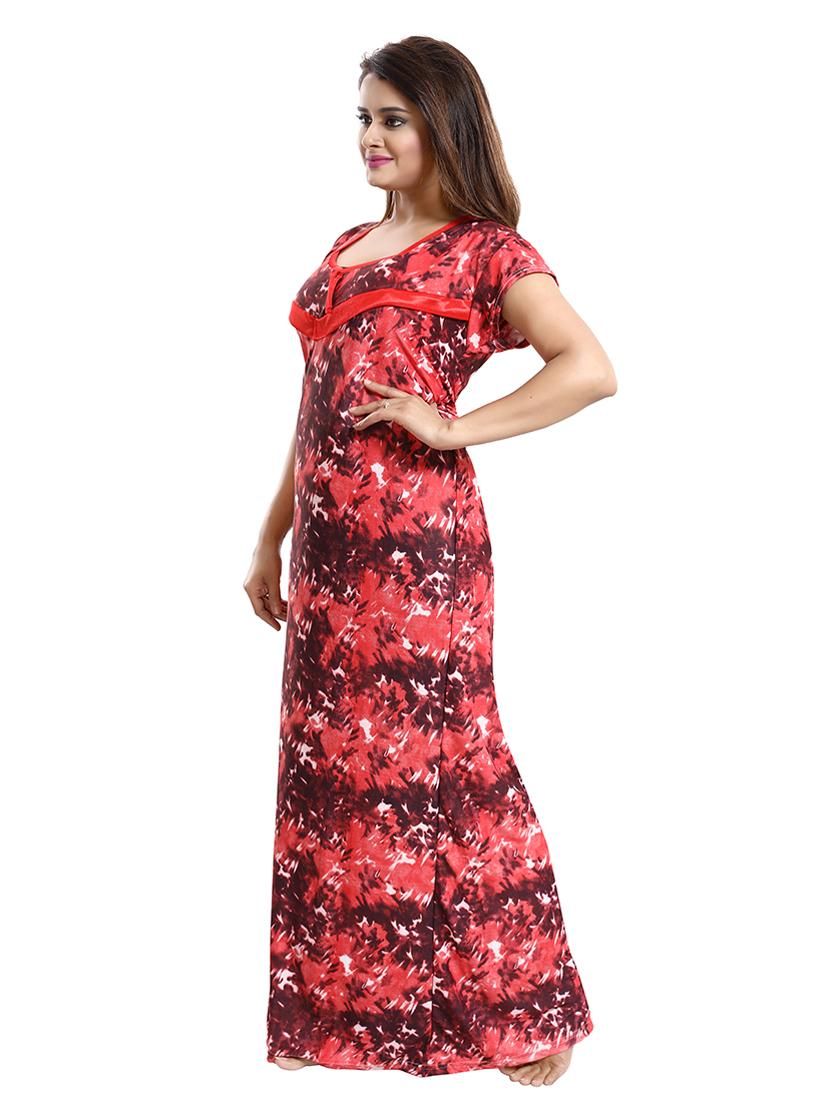 red satin maternity wear - 18330189 - Standard Image - 2