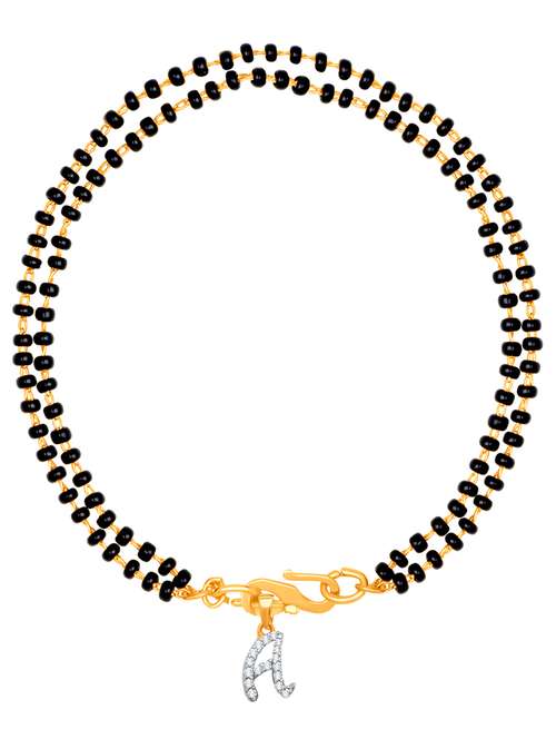 black gold plated beaded bracelet - 18330474 -  Standard Image - 0