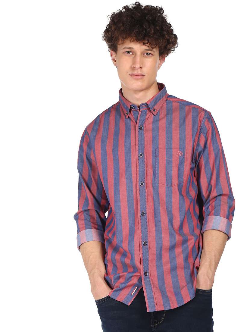 mens stripes casual shirt