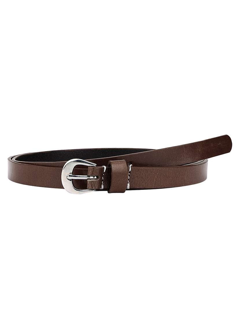 brown leather belt