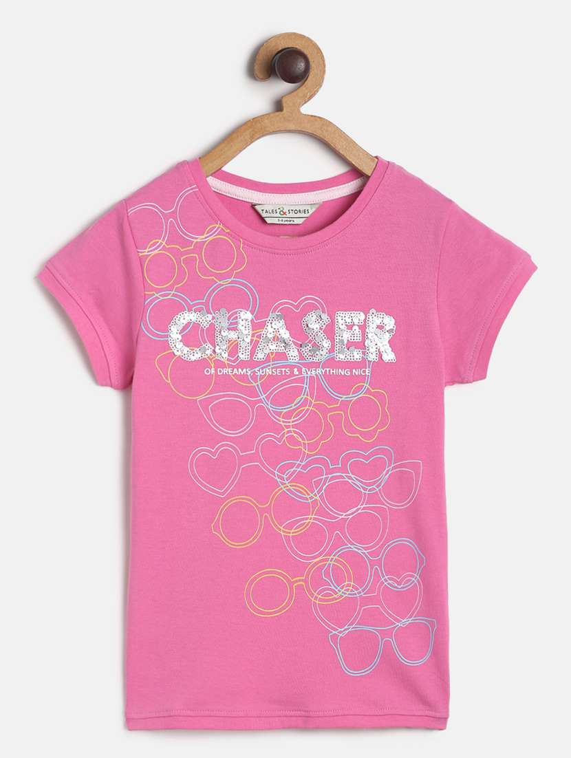 round neck printed tee