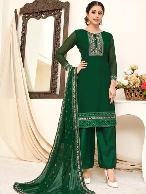 embroidered unstitched suit set - 18333337 - Standard Image - 0