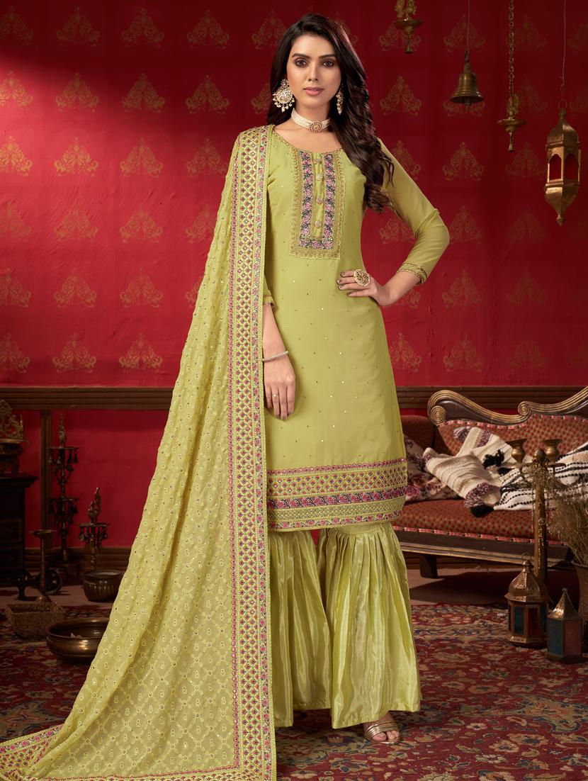 embroidered unstitched suit set - 18333344 -  Zoom Image - 0