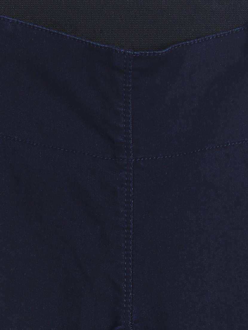 Navy Blue Solid Jegging - 18333792 -  Standard Image - 2