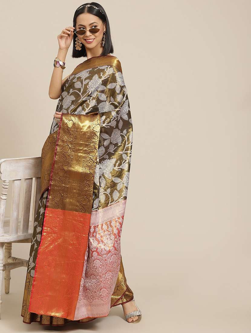 women's banarasi saree with blouse