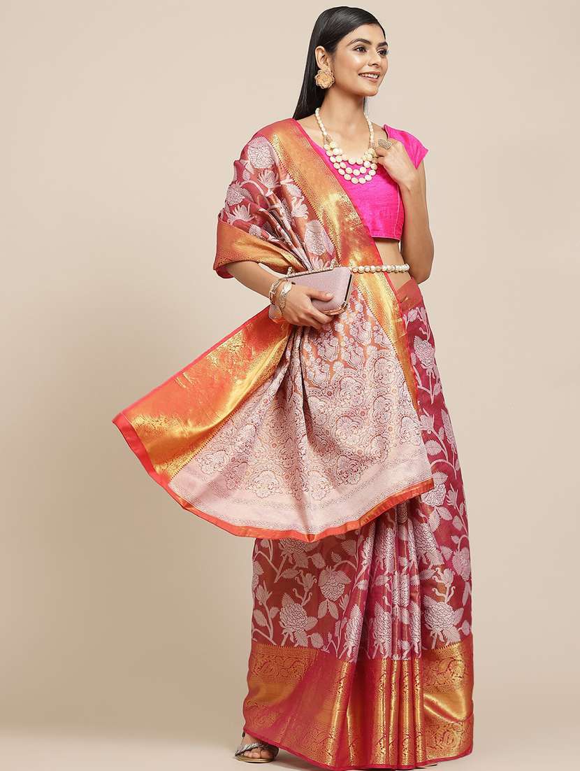 women's banarasi saree with blouse