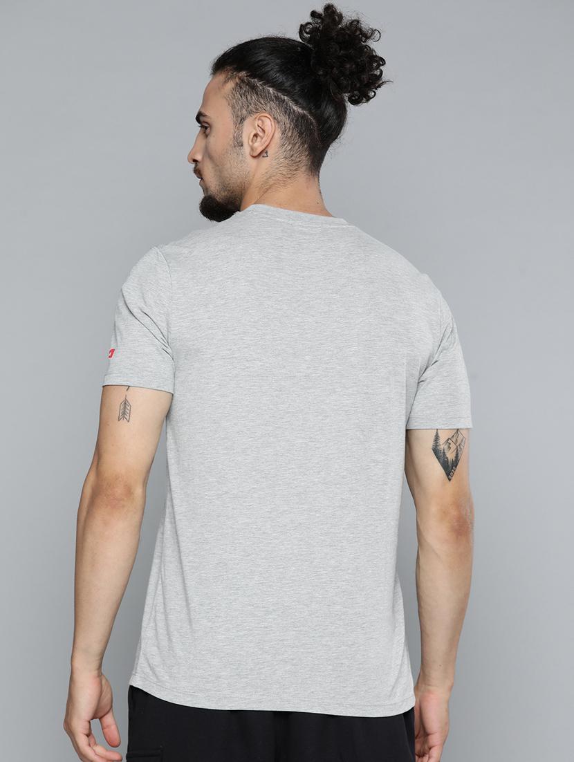 grey chest print t-shirt - 18334857 - Standard Image - 2