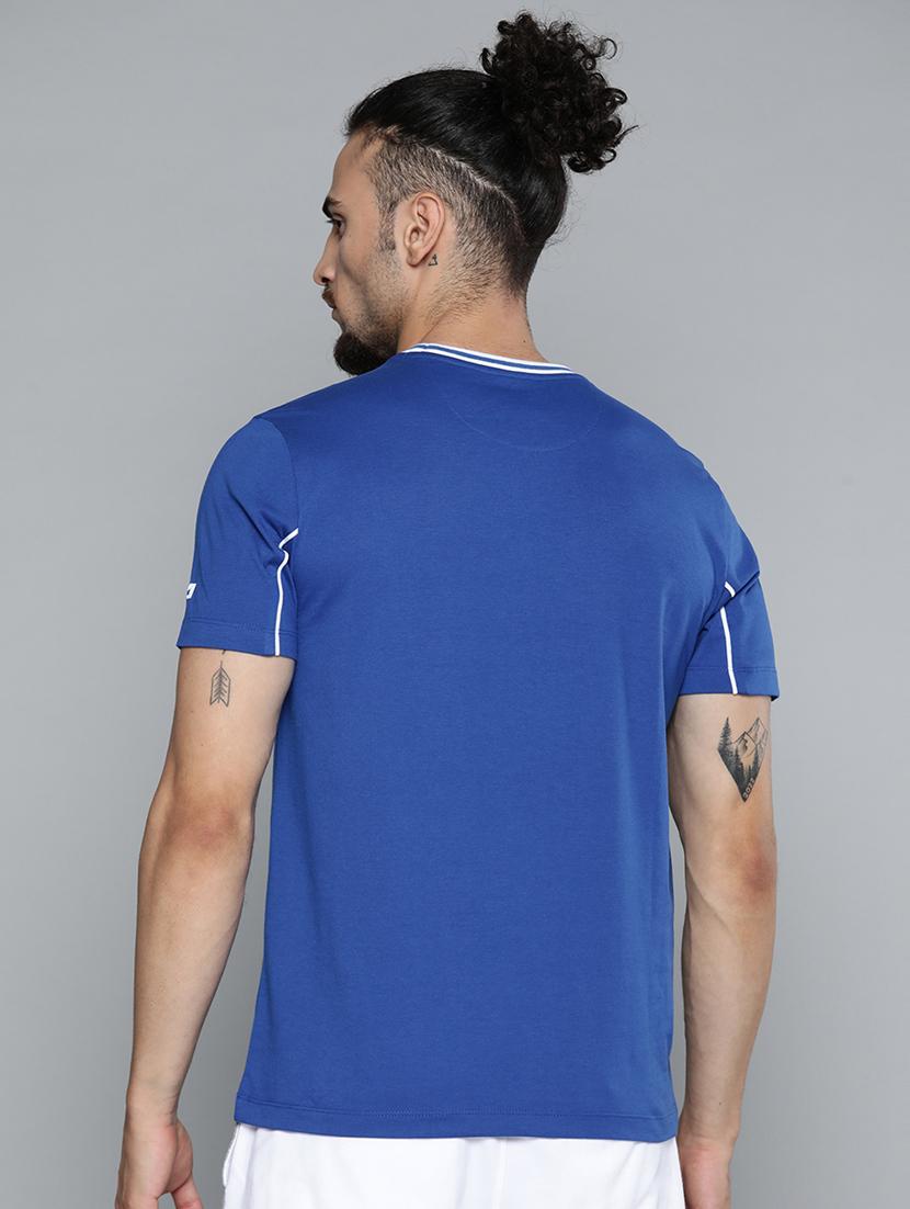 men blue striped t-shirt - 18334858 - Standard Image - 2