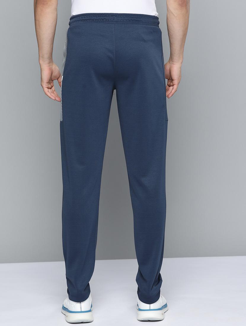 blue solid full length track pant - 18334884 - Standard Image - 2