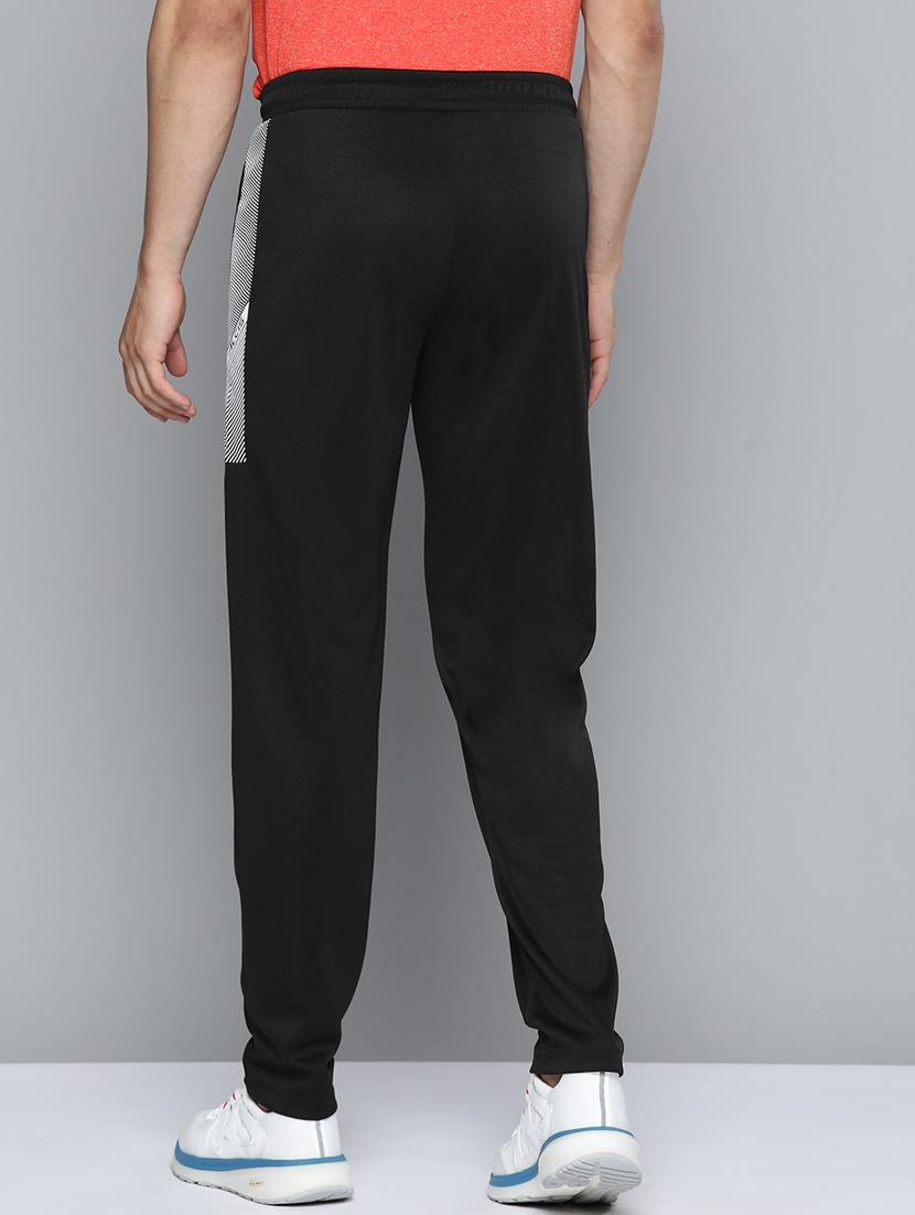 black solid full length track pant - 18334885 - Standard Image - 2