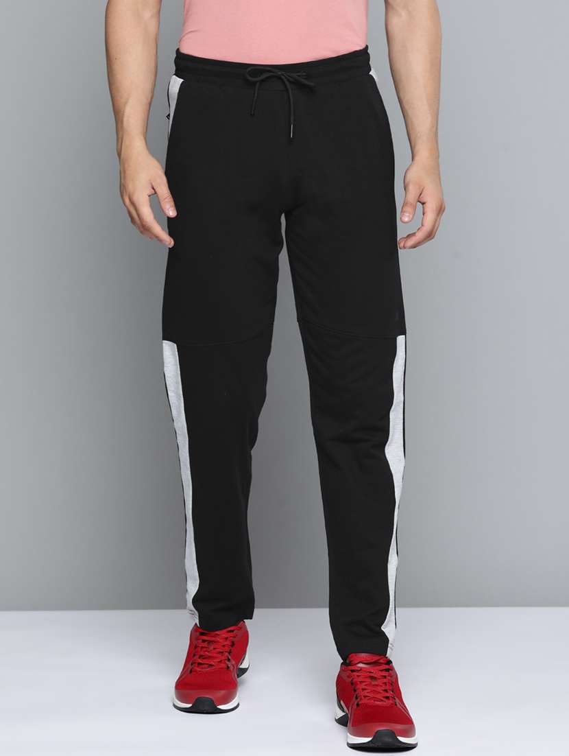 black side taped  full length track pant - 18334894 -  Zoom Image - 0