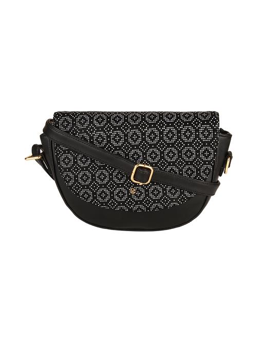 black printed regular sling bag - 18334979 -  Standard Image - 0