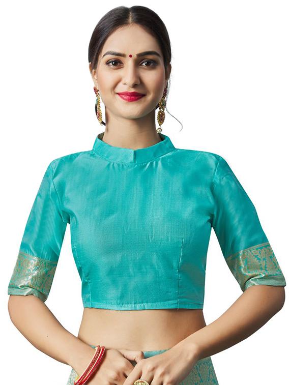 jacquard work banarasi saree with blouse - 18335731 - Standard Image - 2