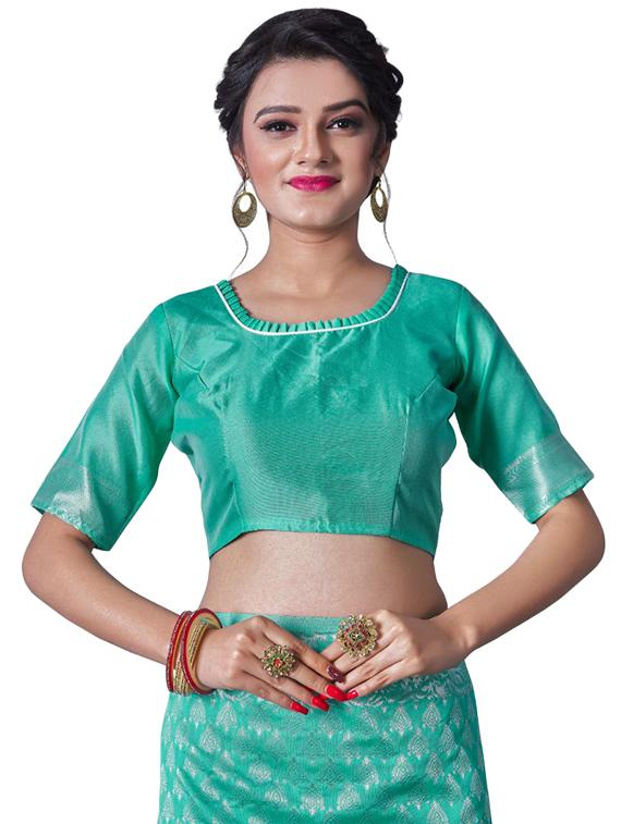 jacquard work banarasi saree with blouse - 18335751 - Standard Image - 2