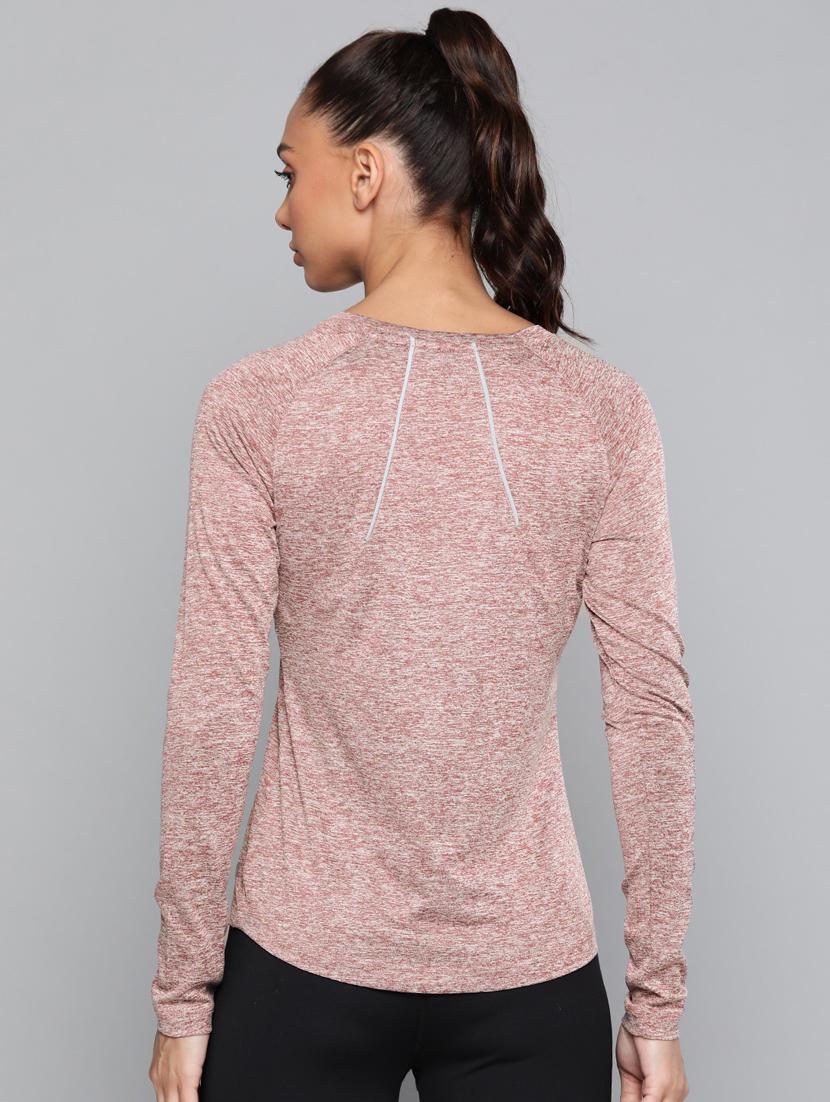 raglan sleeved melange sports tee - 18335781 - Standard Image - 2