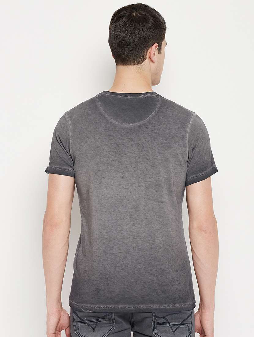 grey chest print t-shirt - 18335856 -  Standard Image - 2