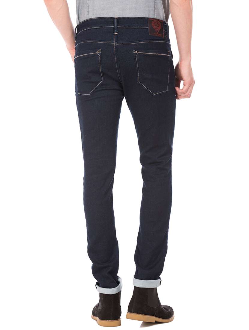 dark blue stone washed denim jean - 18336829 - Standard Image - 2