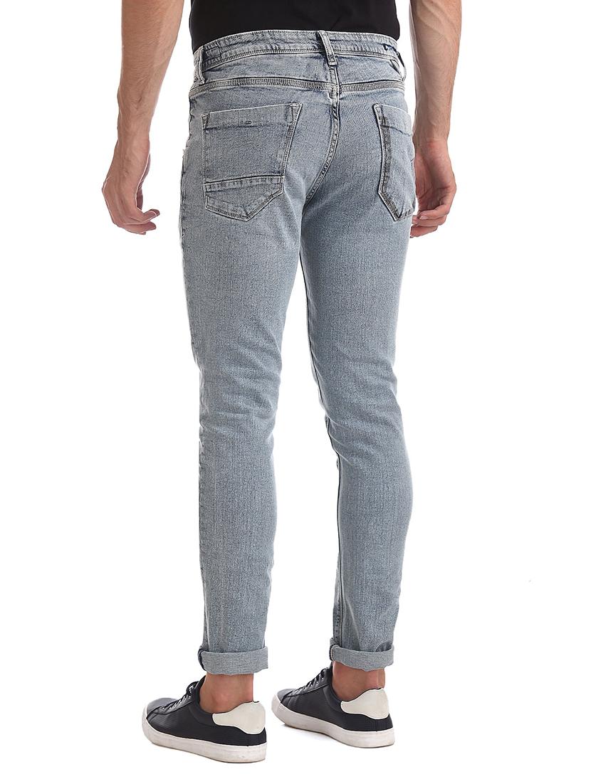 blue solid washed jean - 18336853 - Standard Image - 2