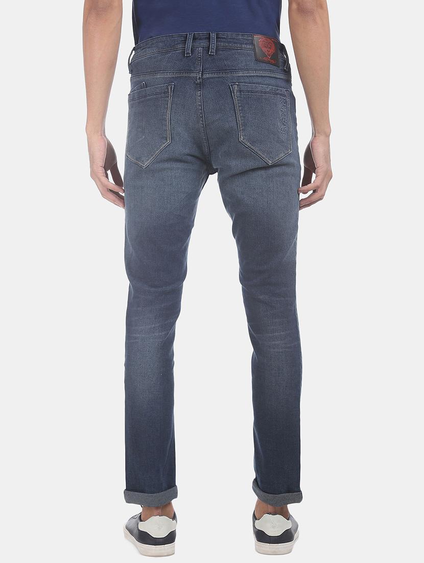 dark blue solid washed jean - 18336872 - Standard Image - 2