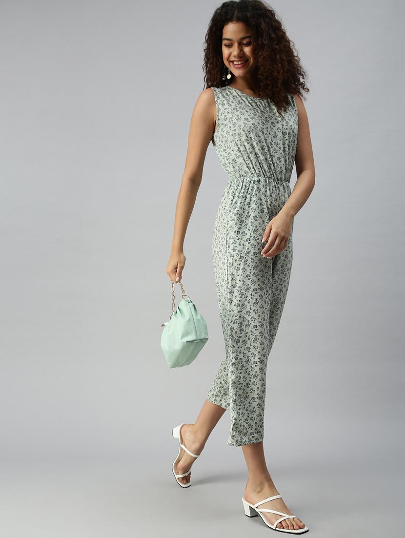 round neck floral jumpsuit - 18336935 -  Zoom Image - 0