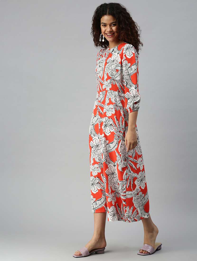 Round Neck Floral Jumpsuit - 18336944 -  Standard Image - 2