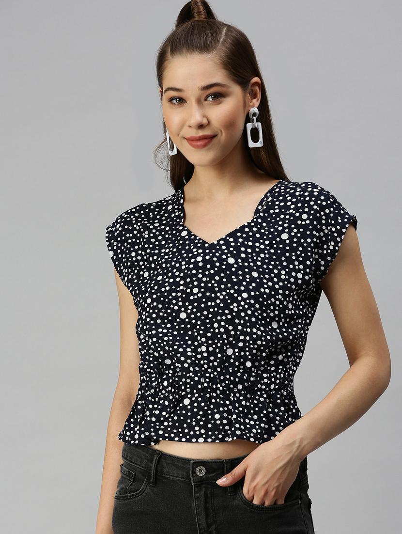 women's crop sweetheart neck top - 18337132 - Zoom Image - 0