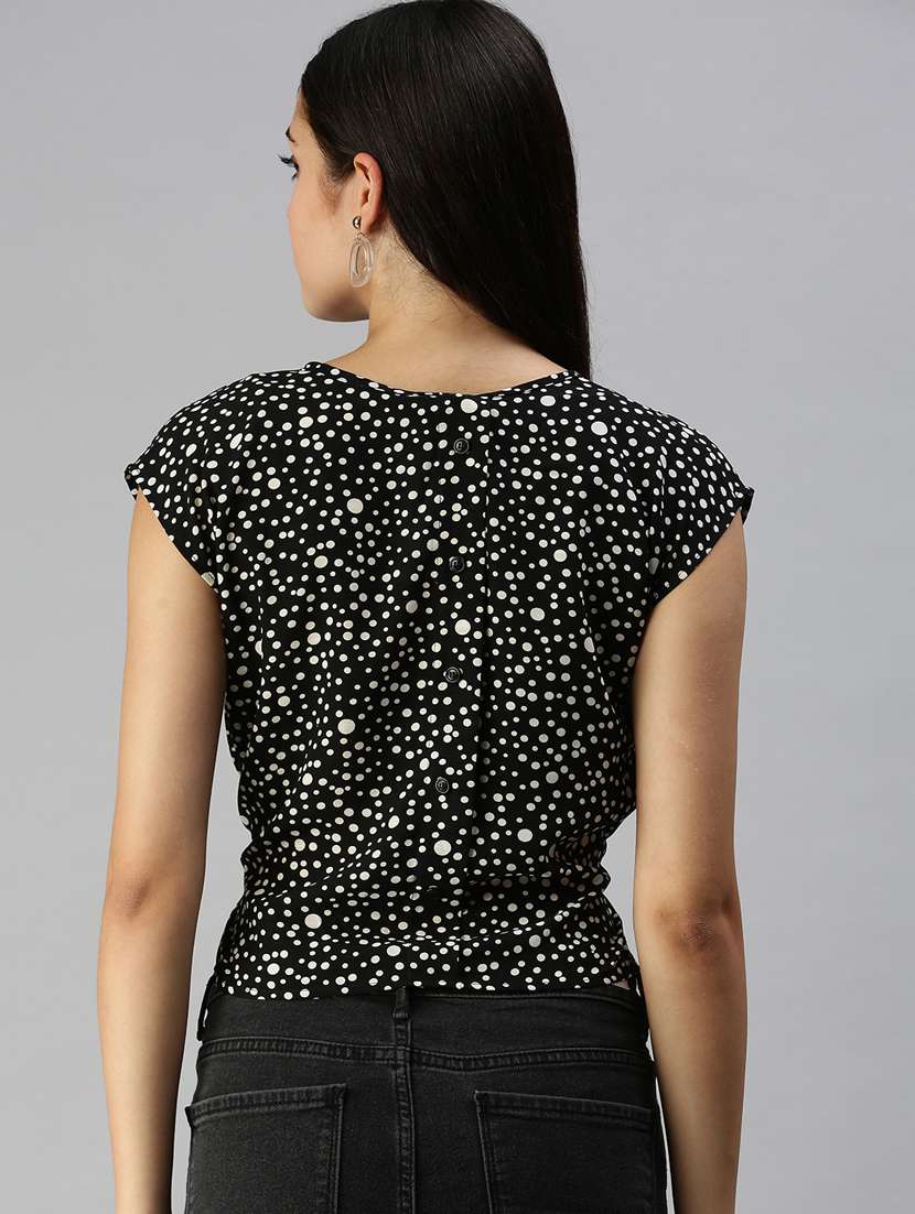 women's crop v neck top - 18337135 -  Standard Image - 2
