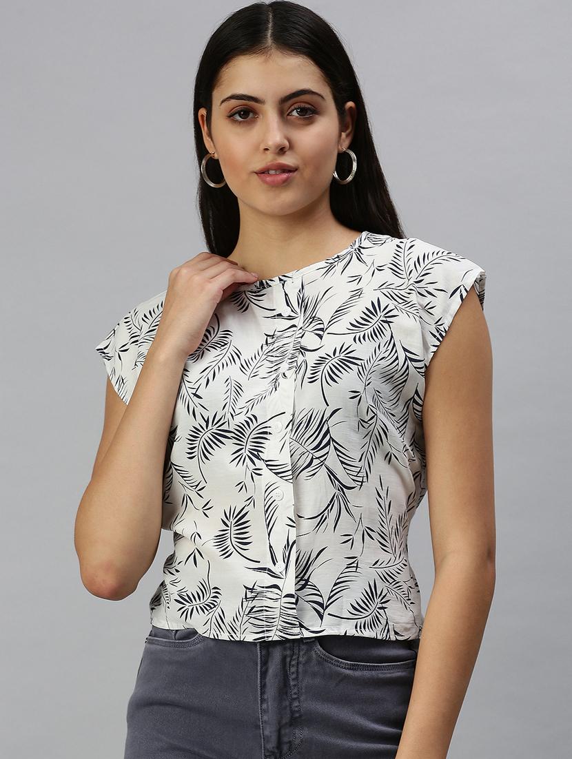 women's straight round neck top - 18337140 -  Zoom Image - 0