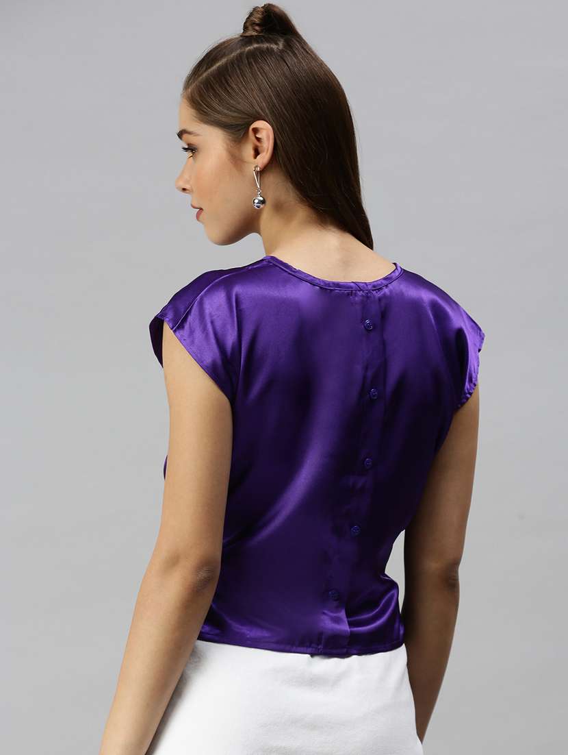 women's blouson v neck top - 18337144 -  Standard Image - 2