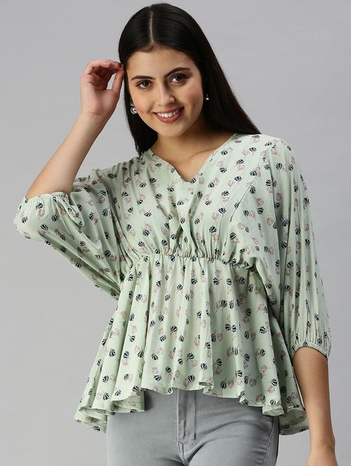 women's peplum v neck top - 18337162 -  Standard Image - 0
