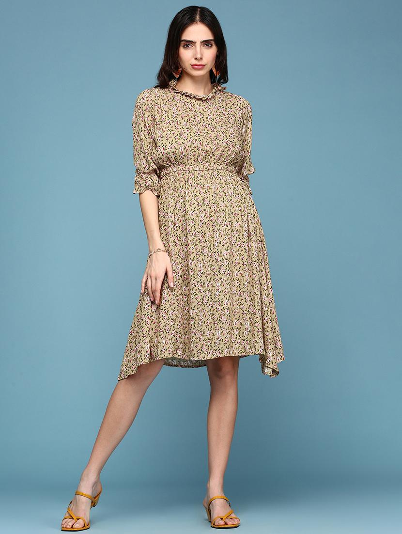 women's asymmetric floral dress - 18337287 -  Zoom Image - 0