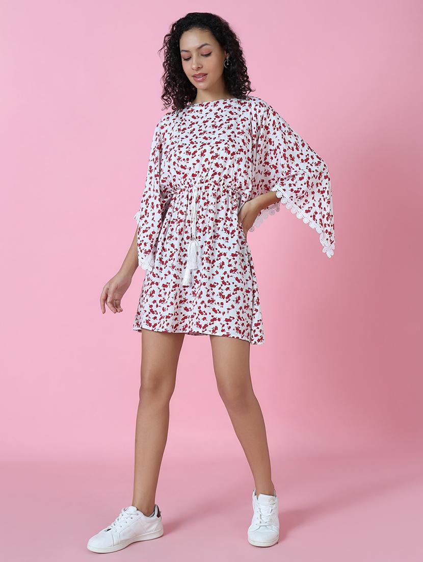 women's fit & flare floral dress - 18337289 - Standard Image - 2