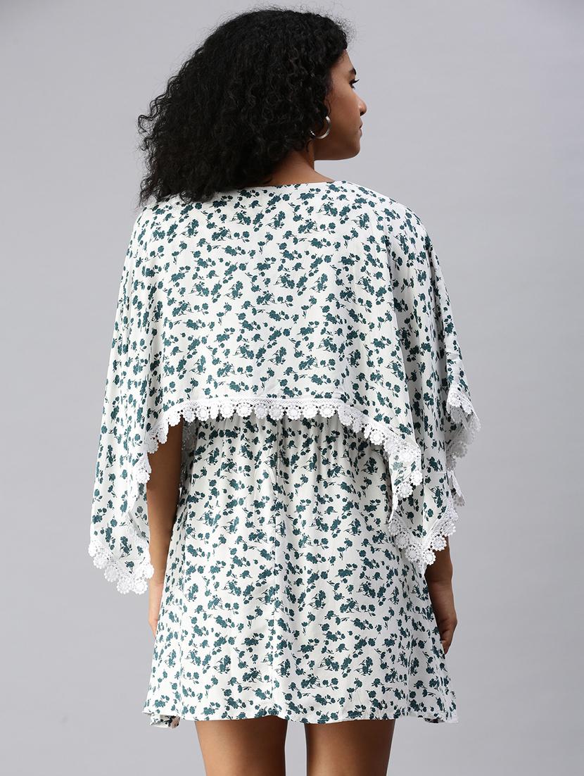 women's fit & flare floral dress - 18337290 - Standard Image - 2