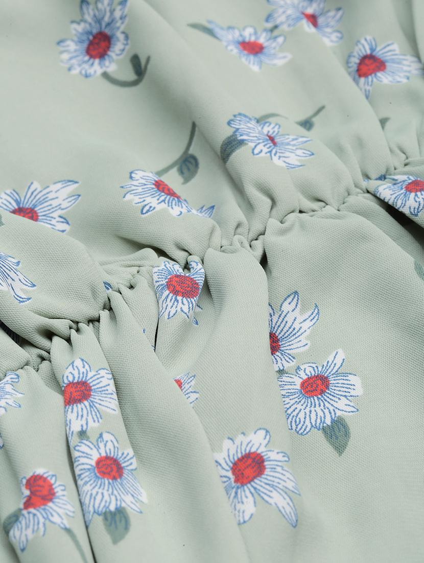 women's tiered dress floral dress - 18337309 - Standard Image - 7