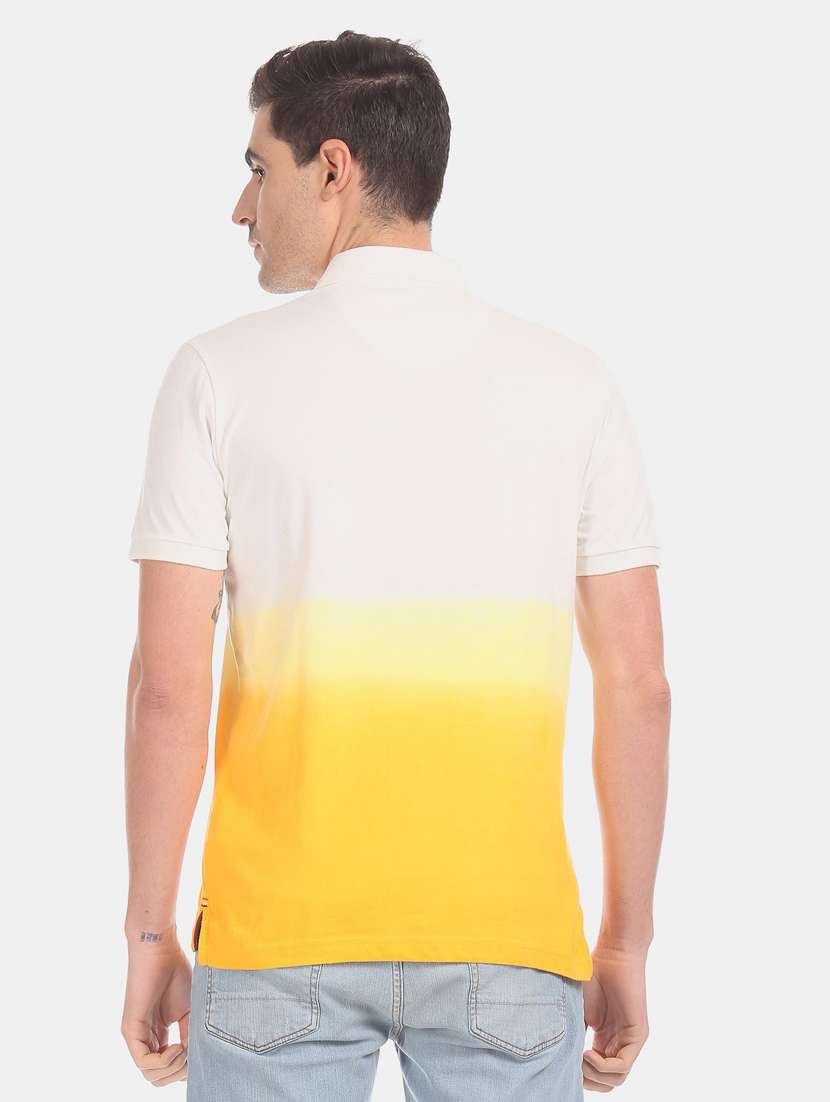 yellow solid polo t-shirt - 18337724 -  Standard Image - 2
