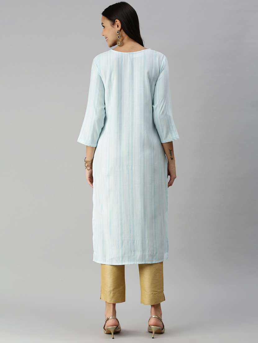 women's straight kurta - 18338246 -  Standard Image - 2