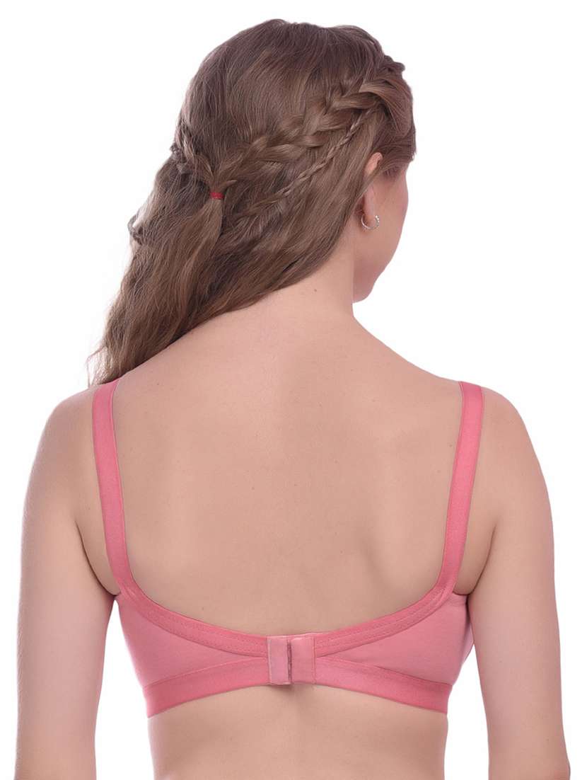 peach solid regular bra - 18339288 -  Standard Image - 2