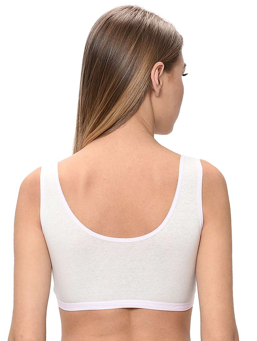 white graphic  sports bra - 18339384 -  Standard Image - 2