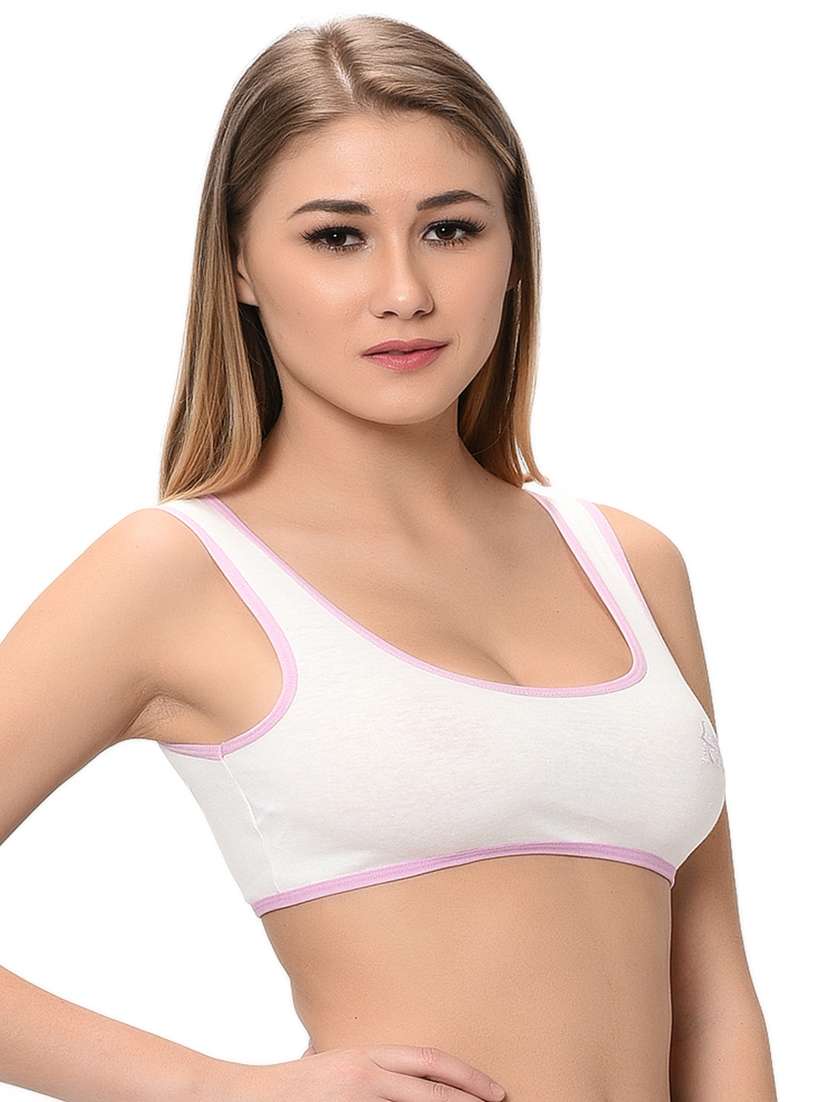 pack of 2 solid sports bra - 18339405 -  Standard Image - 2