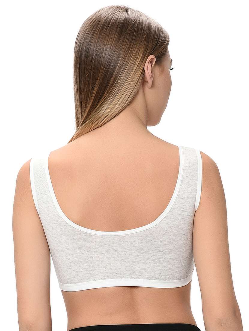 pack of 2 solid sports bra - 18339406 -  Standard Image - 2