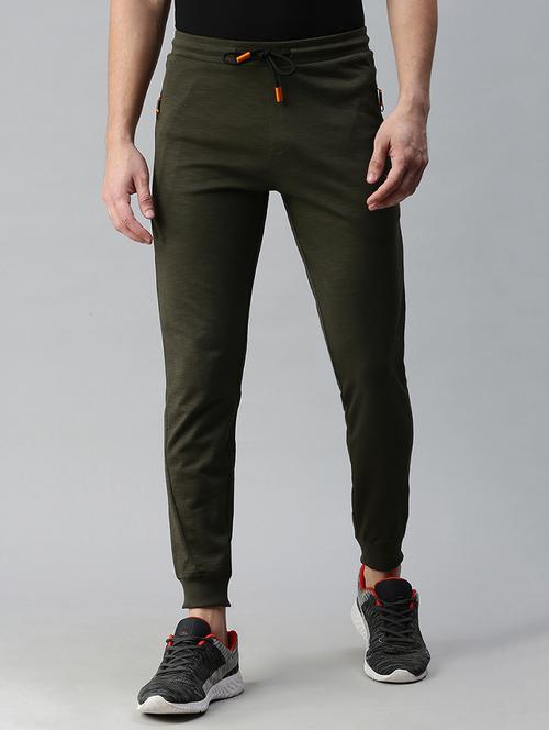 men solid mid rise full length jogger - 18339887 - Standard Image - 0