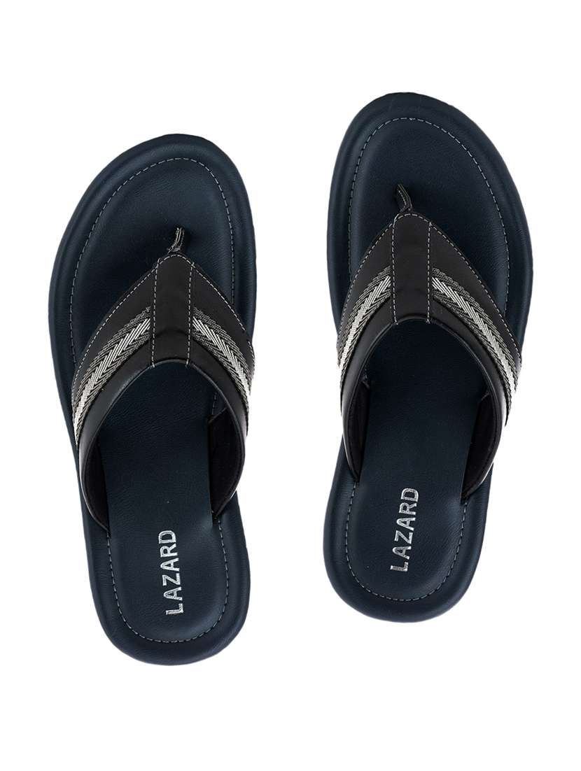 mens black toe separator flip flop