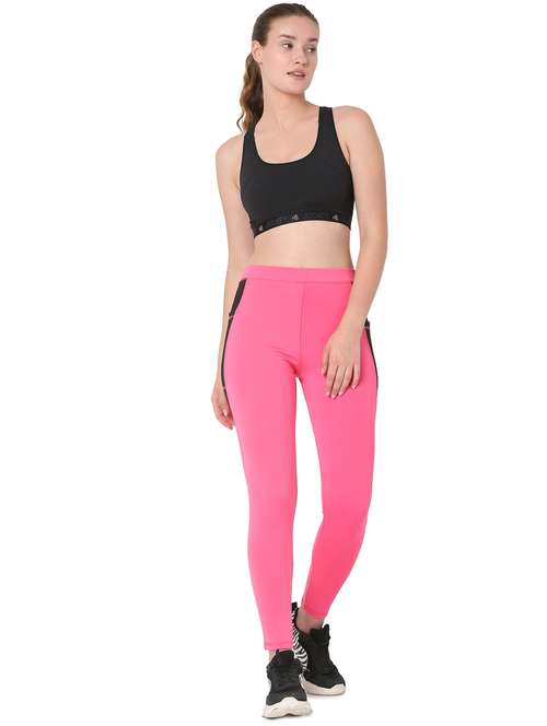high rise side taped track pant