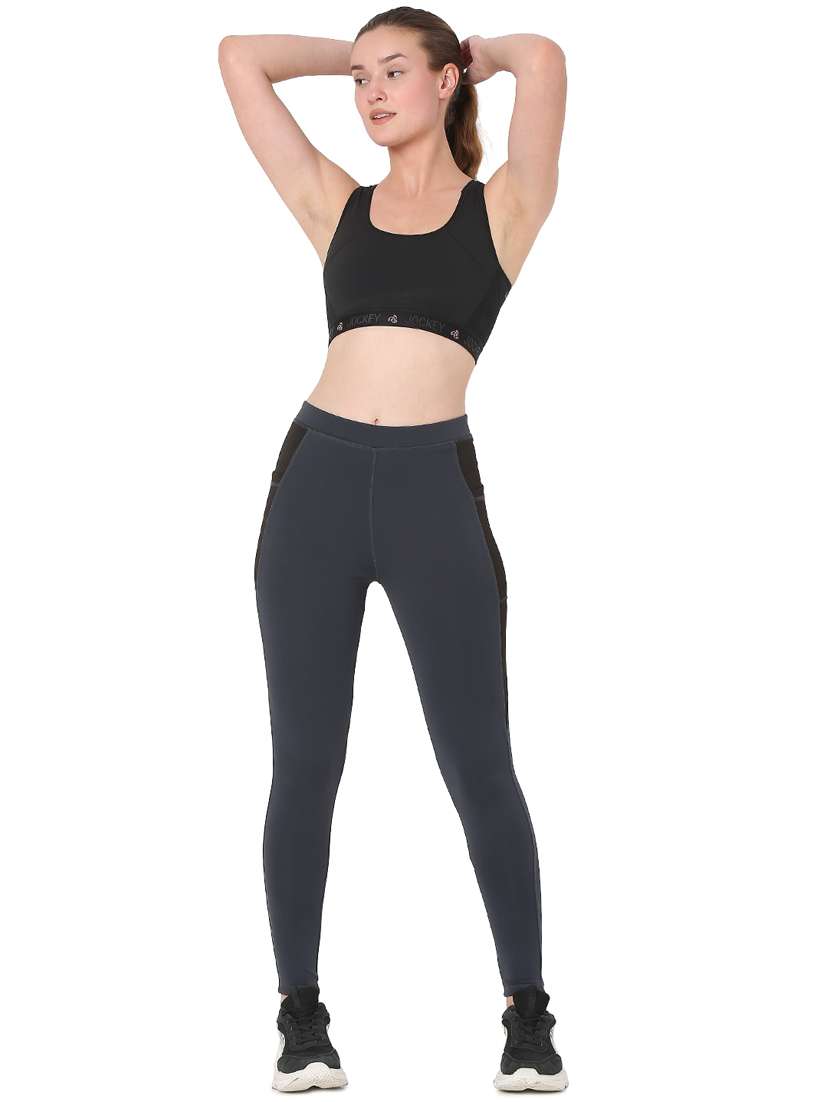 high rise side taped track pant