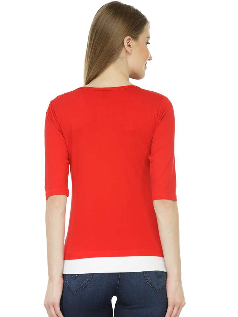 round neck solid top - 18341271 -  Standard Image - 2
