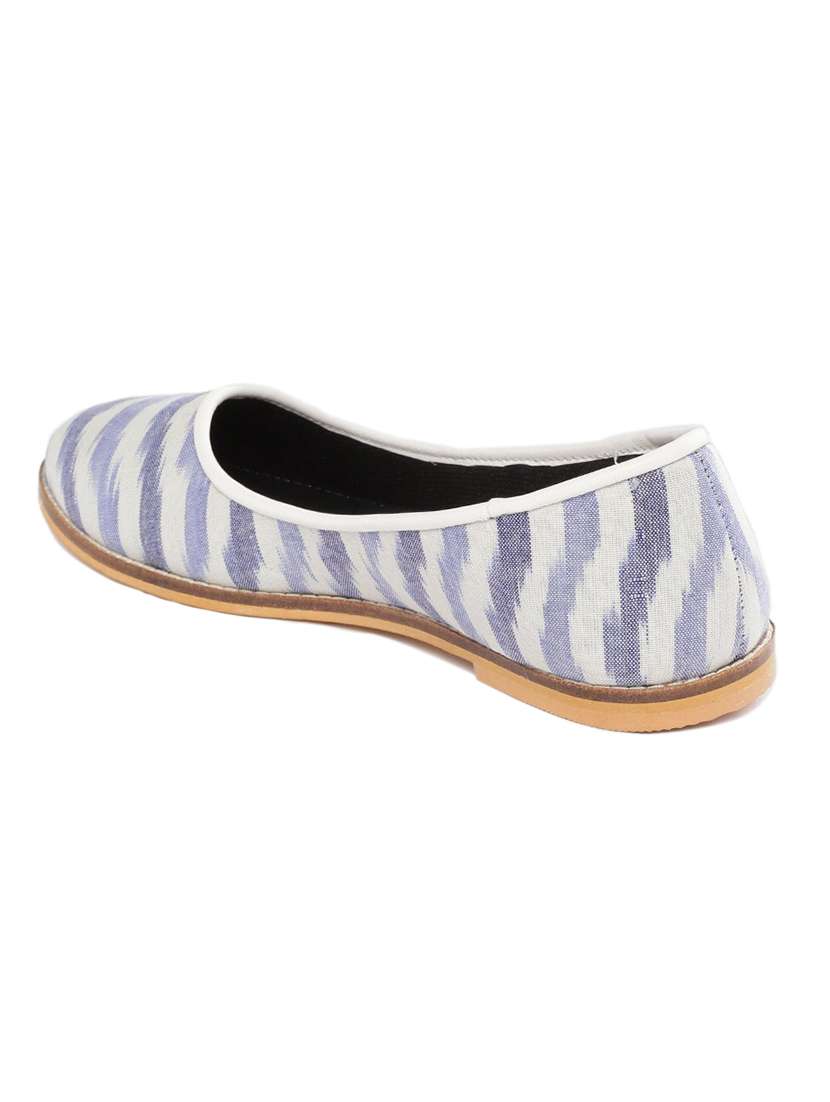 blue fabric slip on ballerina - 18341339 -  Standard Image - 2