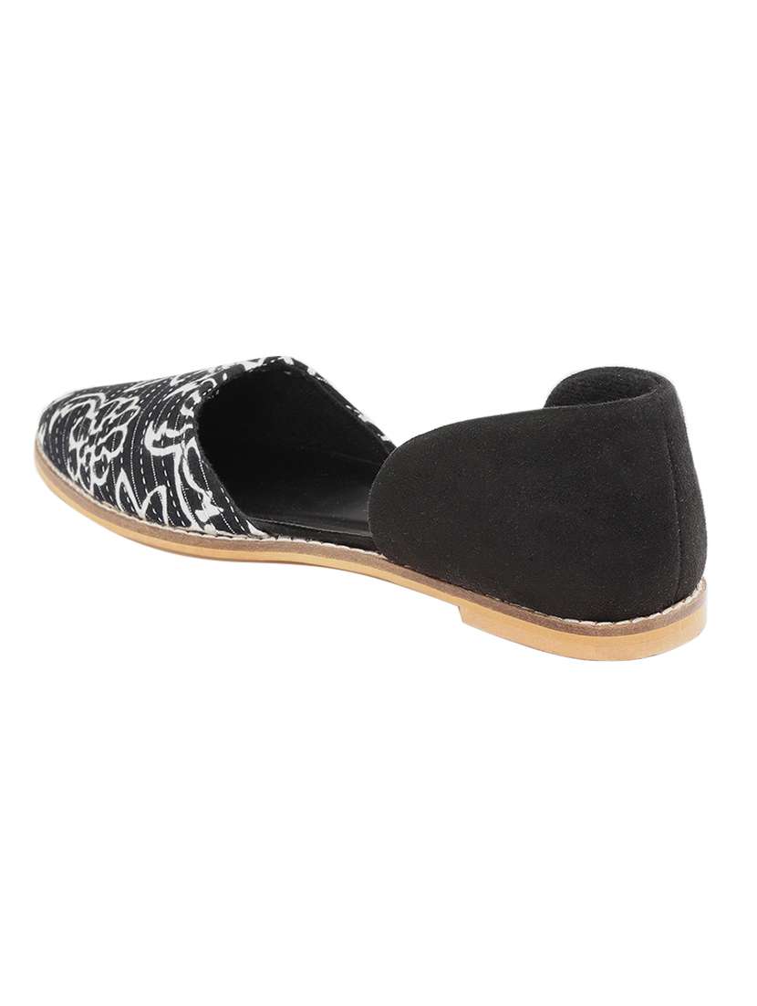 black fabric slip on ballerina - 18341341 -  Standard Image - 2