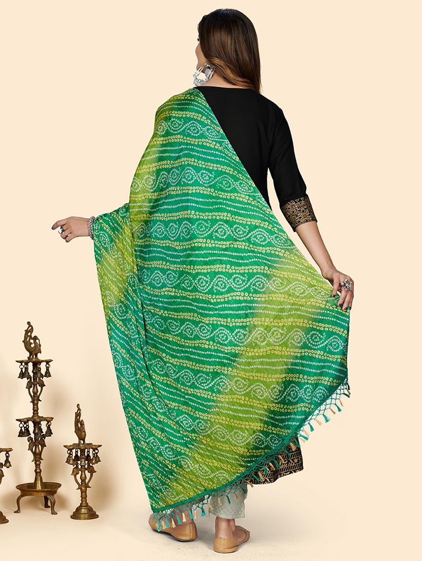 multi colored silk dupatta - 18341780 - Standard Image - 2