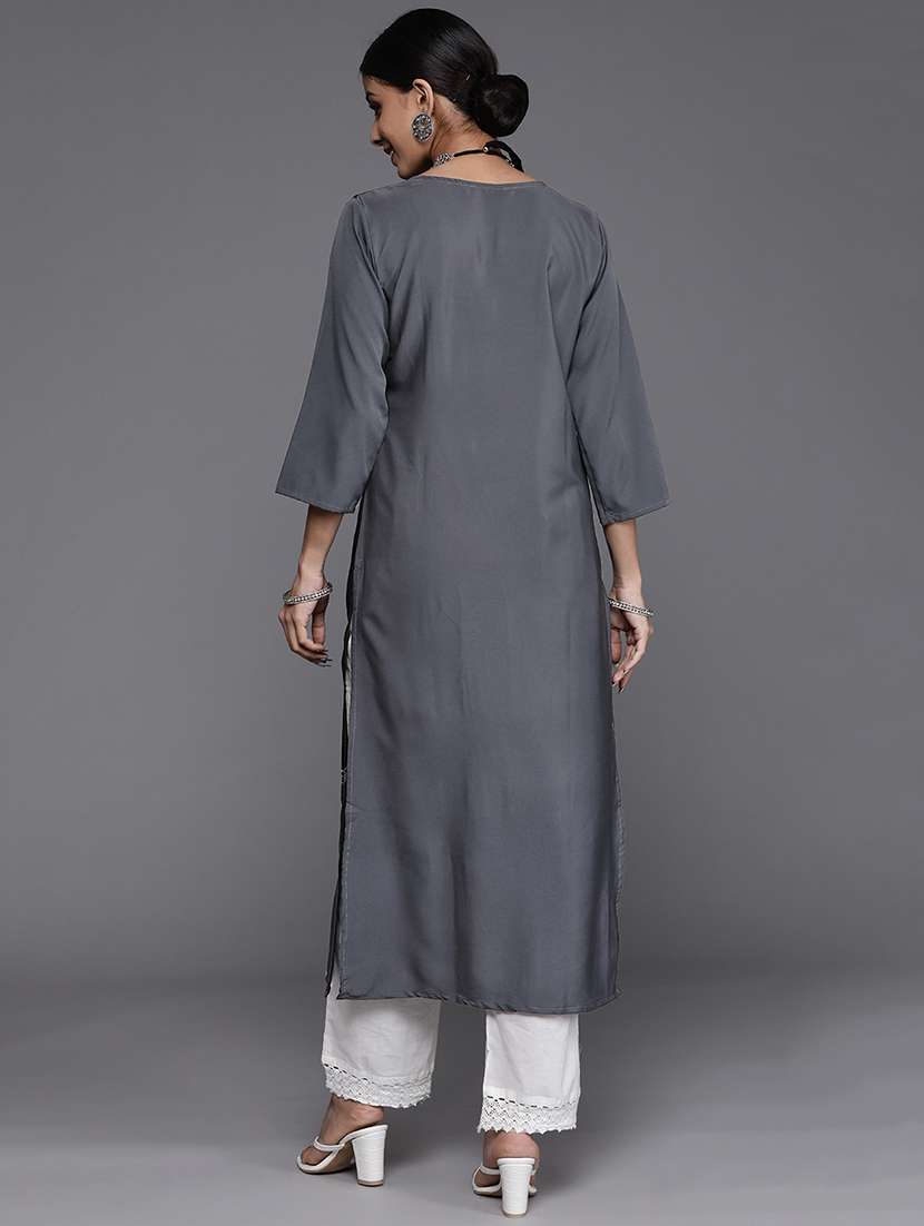 women's straight kurta - 18342887 -  Standard Image - 2
